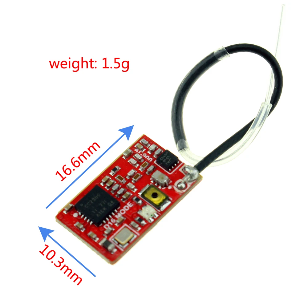 LDARC X-BOSS AC900 RX2A PRO 2.4G Receiver RX For Futaba S-FHSS FrSky D16 4PWM or SBUS switchable RC FPV Racing Drone