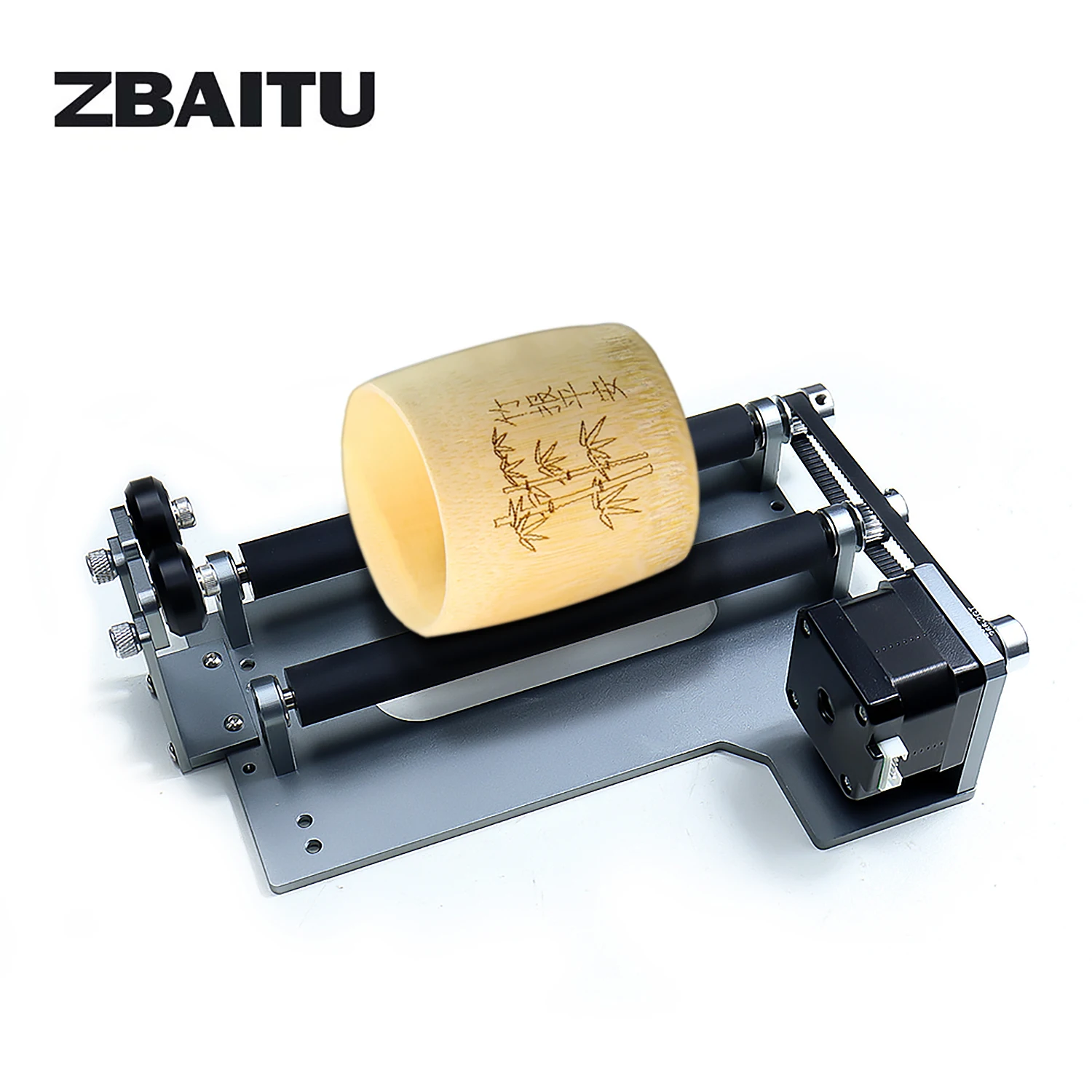 CNC Y-axis Laser Rotary Roller Wood Cutting Laser Engraver Engraving Module For DIY Cylindrical Objects Cans 360 Degree Rotating