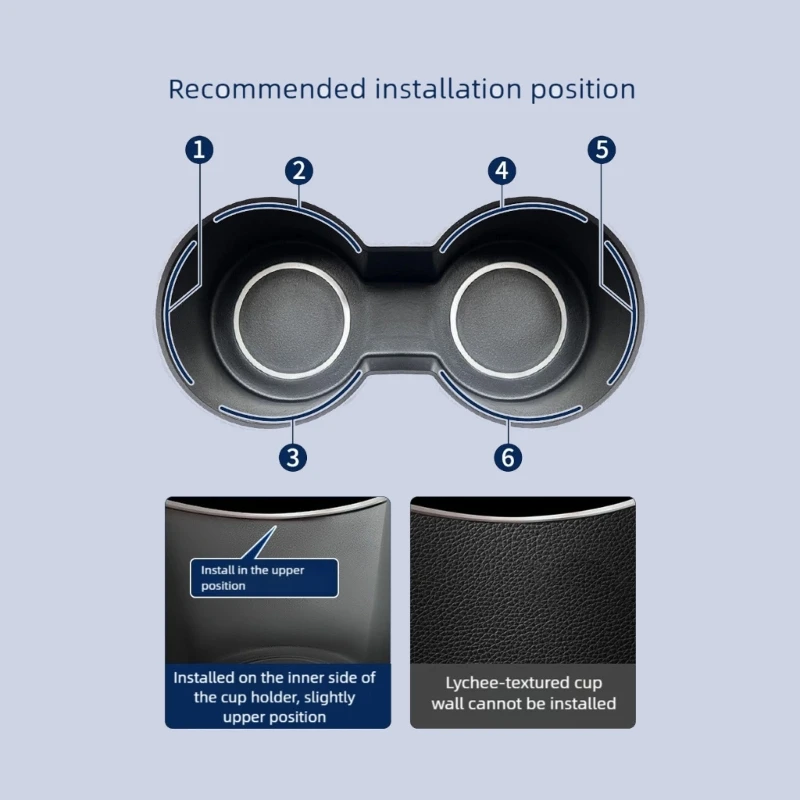 Adjustable Cup Holders Insert Secure Grip for Bottle Sizes In
