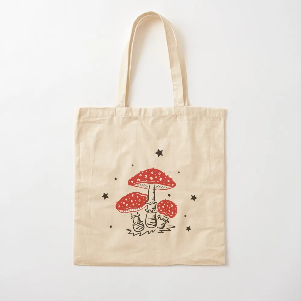 

Mushrooms Fungi Fly Agaric Amanita Tote Bag shopping bag bags luxury women reusable shopping bag hand Canvas Tote