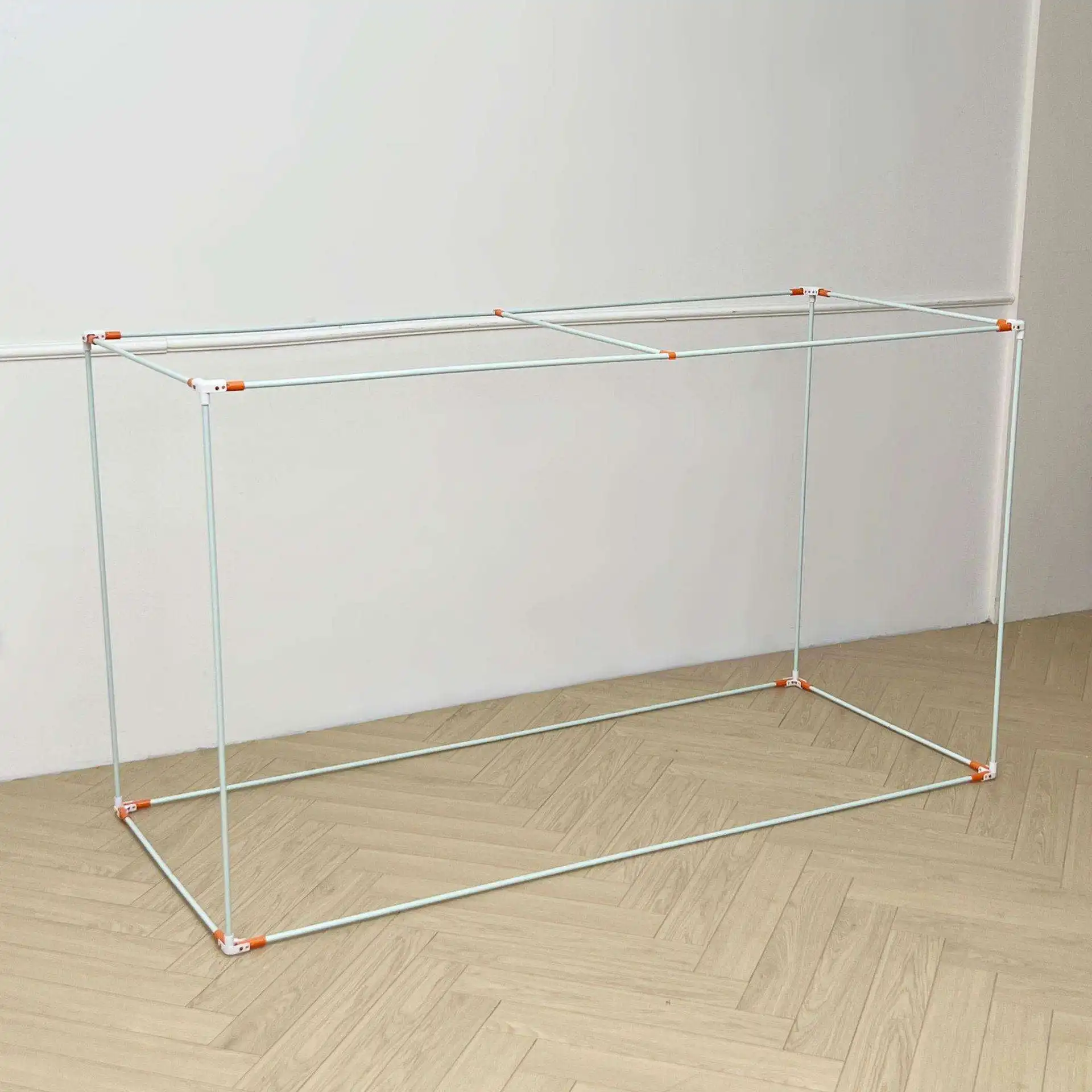 No-Install Integrated Student Bunk Bed Mosquito Net Curtain Iron Painted Stand Breathable Nylon Top for Lazy Bed Canopy