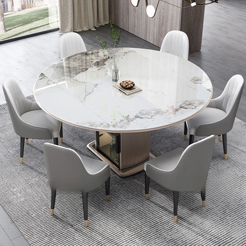 

Elegant Dining Tables Multifunction Home Furniture Marble Table Room Modern Rooms Kitchen Restaurant Mesa Luxury Rectangular