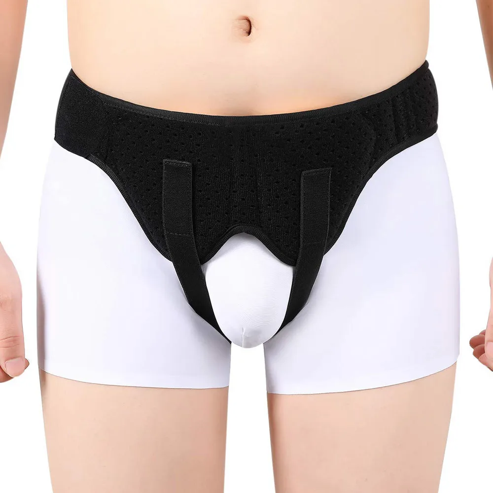 Inguinal Groin Hernia Belt for Adults, Comfort Fixation Support Brace Relieve Femoral & Abdominal Hernia Discomfort