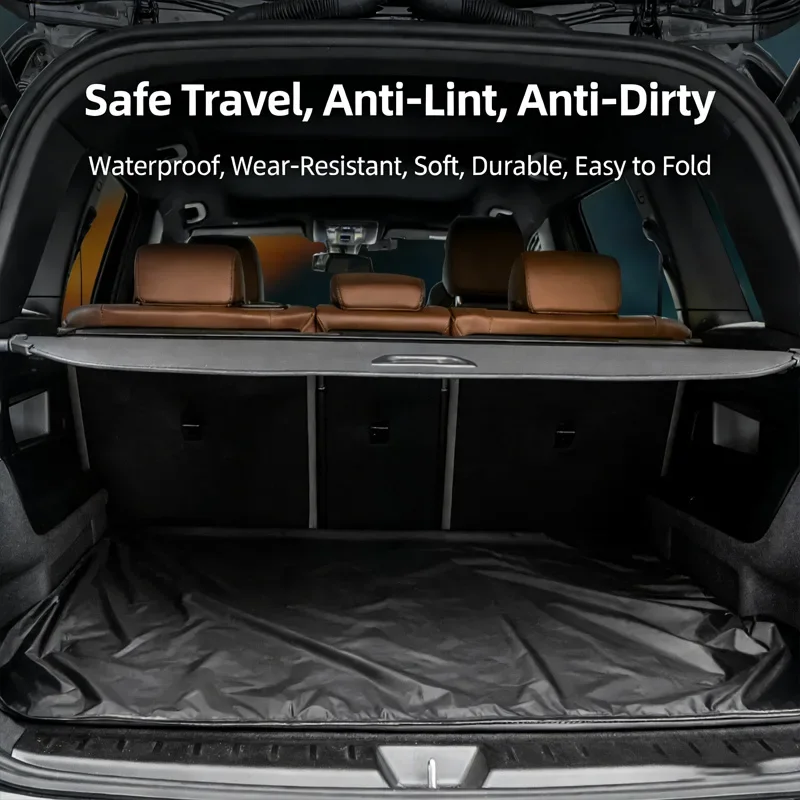 Trunk anti-dirt mat for car rear cargo transportation, off-road SUV, universal car-mounted pet, waterproof car dirt-proof mat