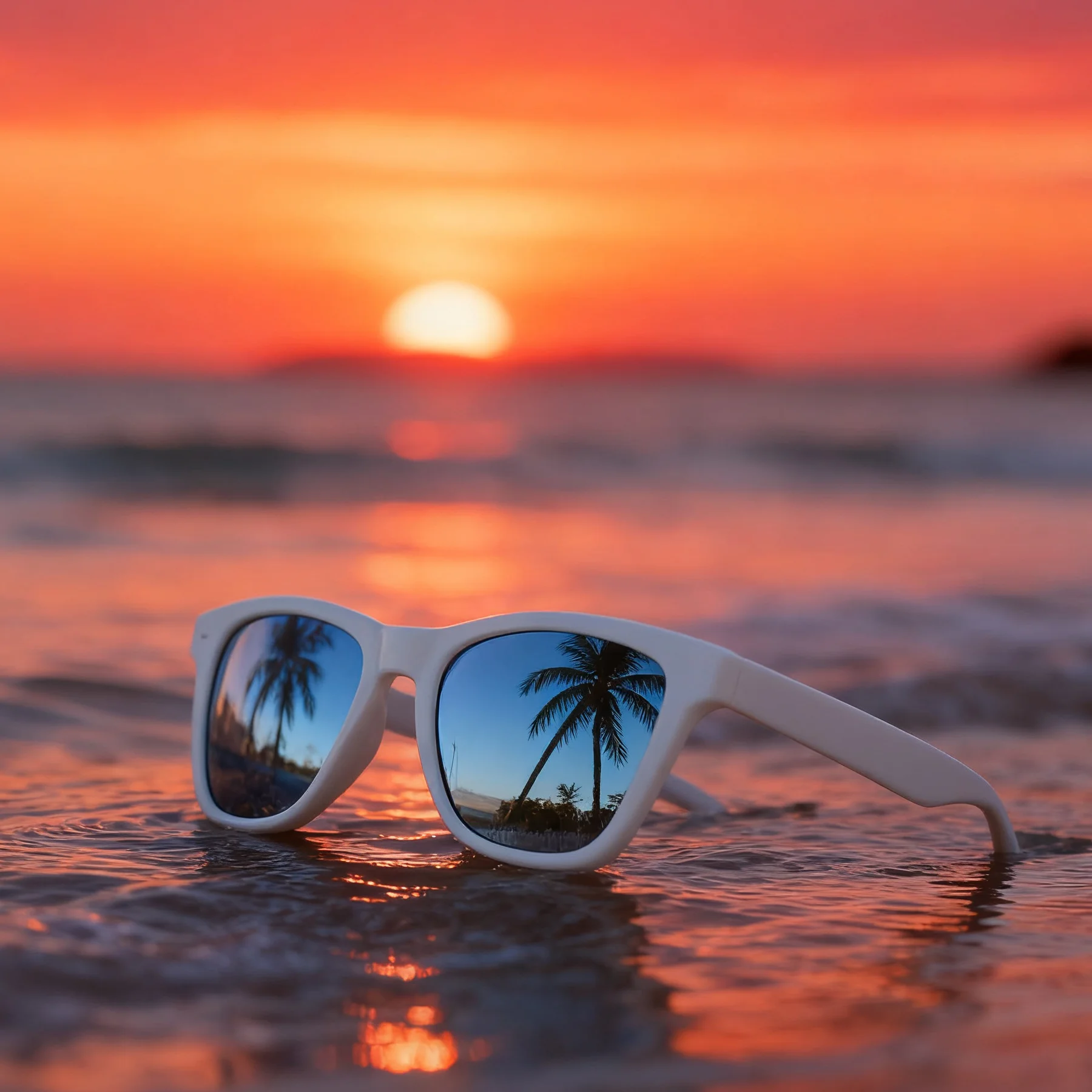 

New Fashion Sunglasses Women Design White Frame blue lens Sunglasses Mirror Eyewear