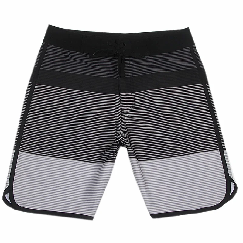 Pantalon de plage anti-éclaboussures élastique à quatre côtés pour hommes, sans logo, short de surf léger pour le sport de planche, peut être ajouté