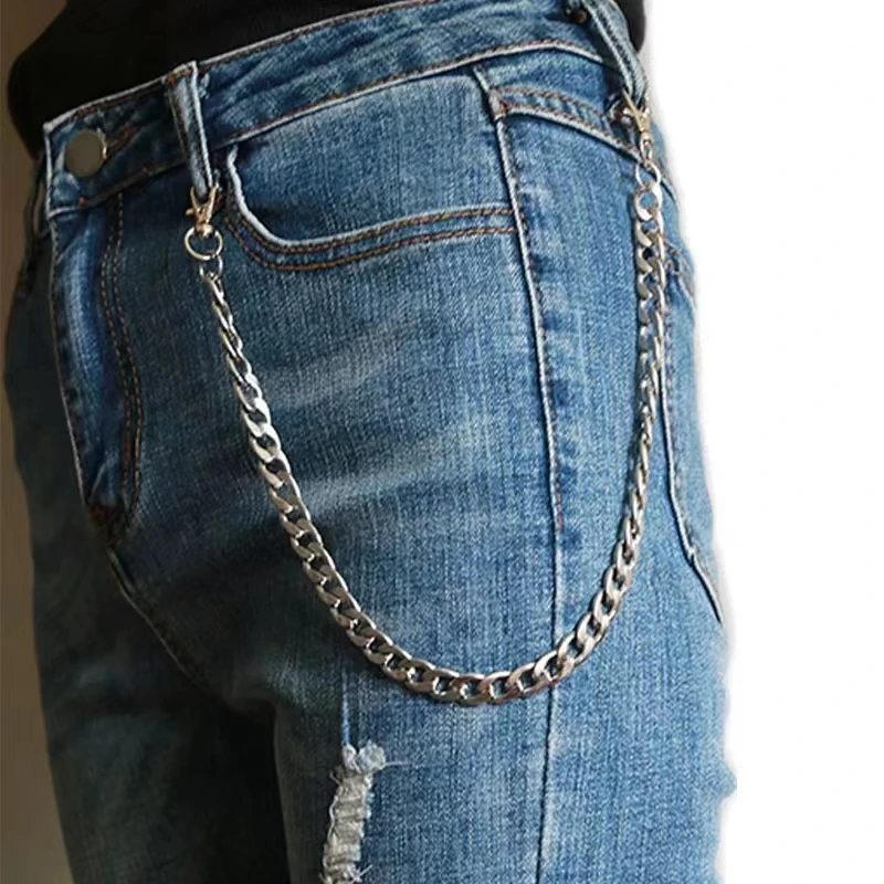 Men\\\'s New Charm Metal Belt Chain Hippie Pants Hip-Hop Rock Punk Street Key Chain Accessories Jewelry Gift