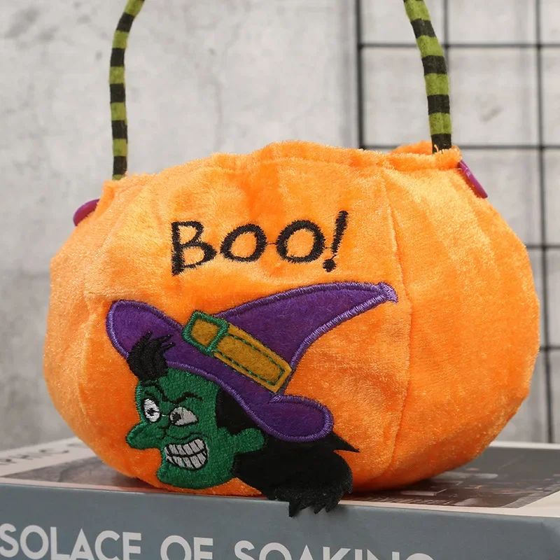 2024 Halloween Candy Bag Haloween Pumpkin Witch Black Cat Vampire Handbag Gift Bag Kids Favor Happy Halloween Party Decor
