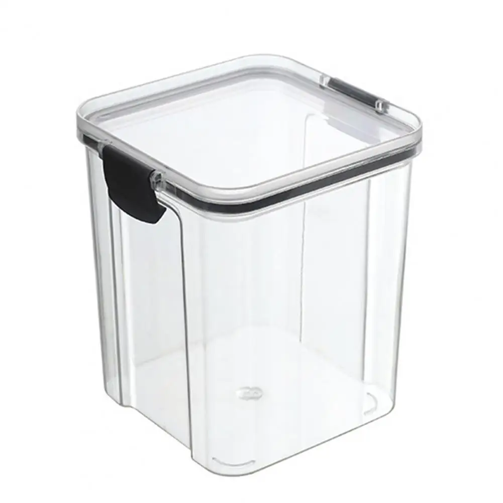 Airtight Flour Sugar Storage Container Sealed Grain Storage Canister Airtight Food Storage Containers Set Transparent for Rice