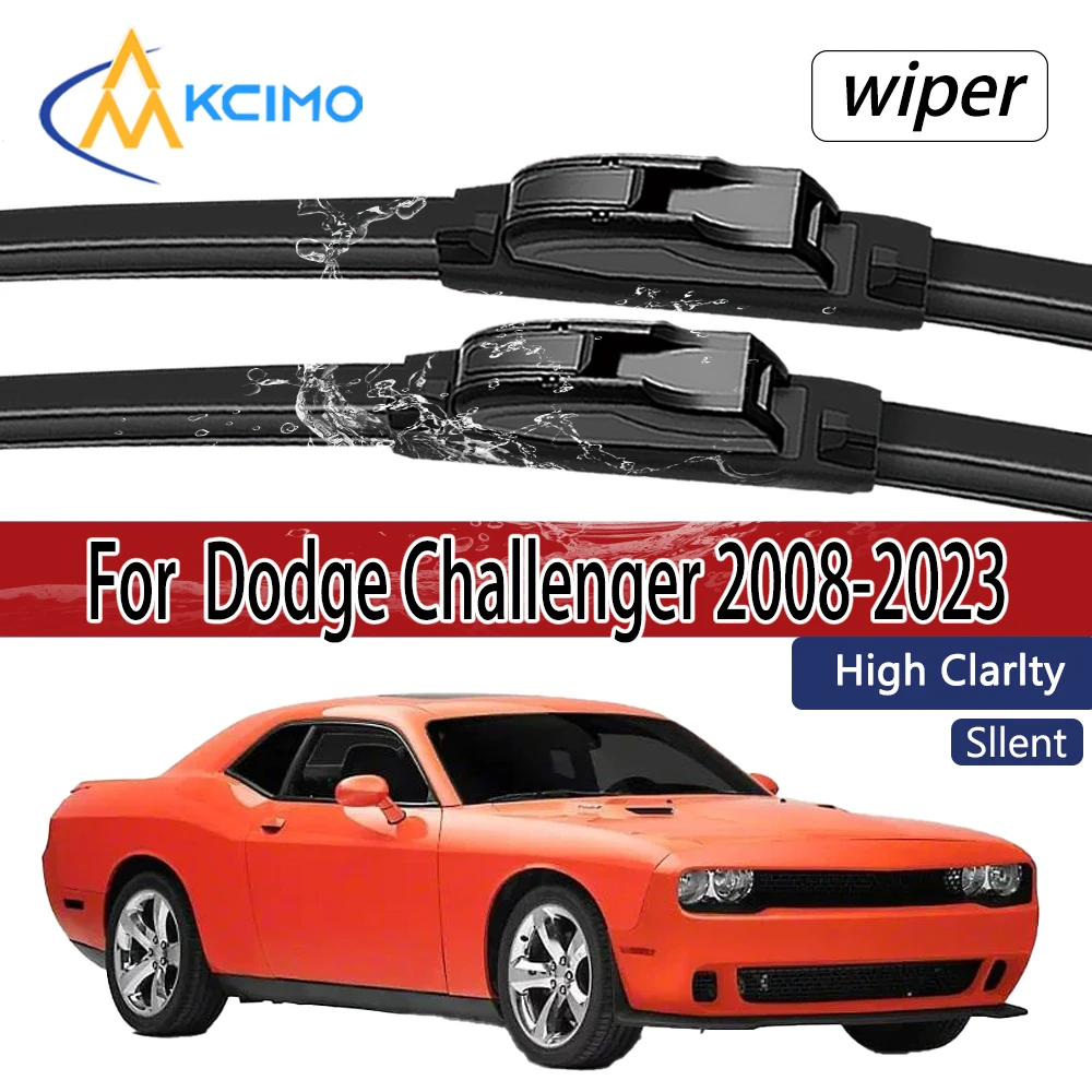 Für Dodge Challenger 2008–2023 Frontscheibenwischerblätter 2 Stück Windschutzscheiben-Fenster-Zubehör