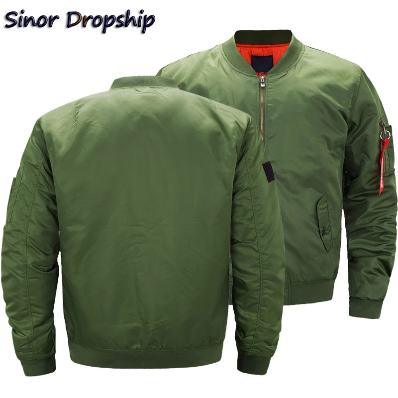 Jurassic Park Dinosaur Bomber Jackets Men Ma-1 Air Thick Pilot
