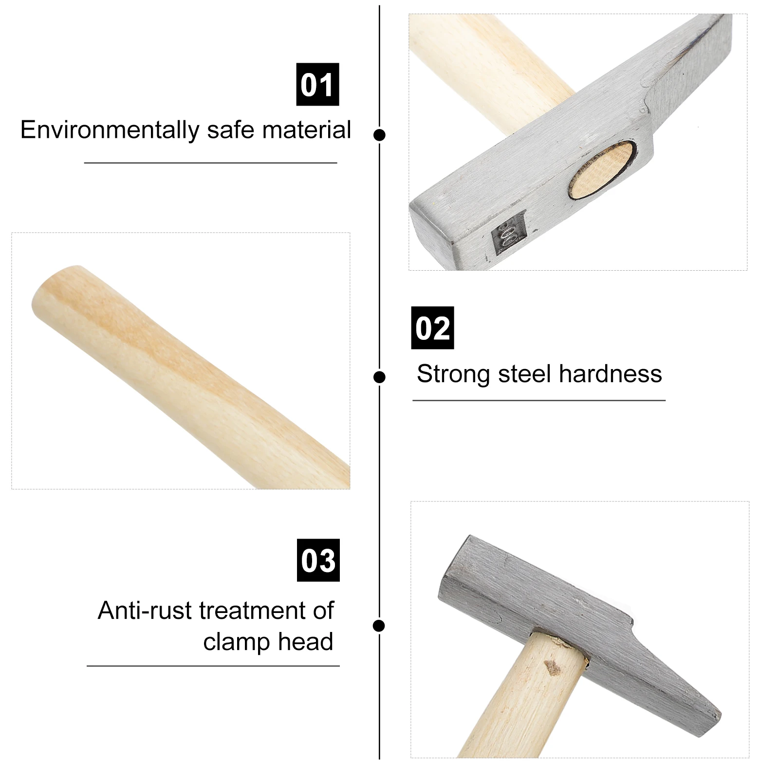 

Duckbill Hammer Multi purpose Frame Non skid Brick Hammer Home Integrated Flat Head Heat treated Impact resistant Wear