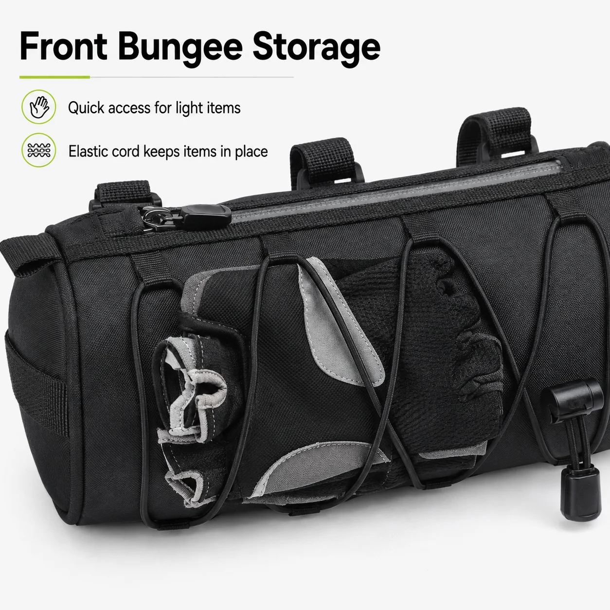 Black Bicycle Handlebar Bag Ny - Mountain Biking Hip Pack recension och pris