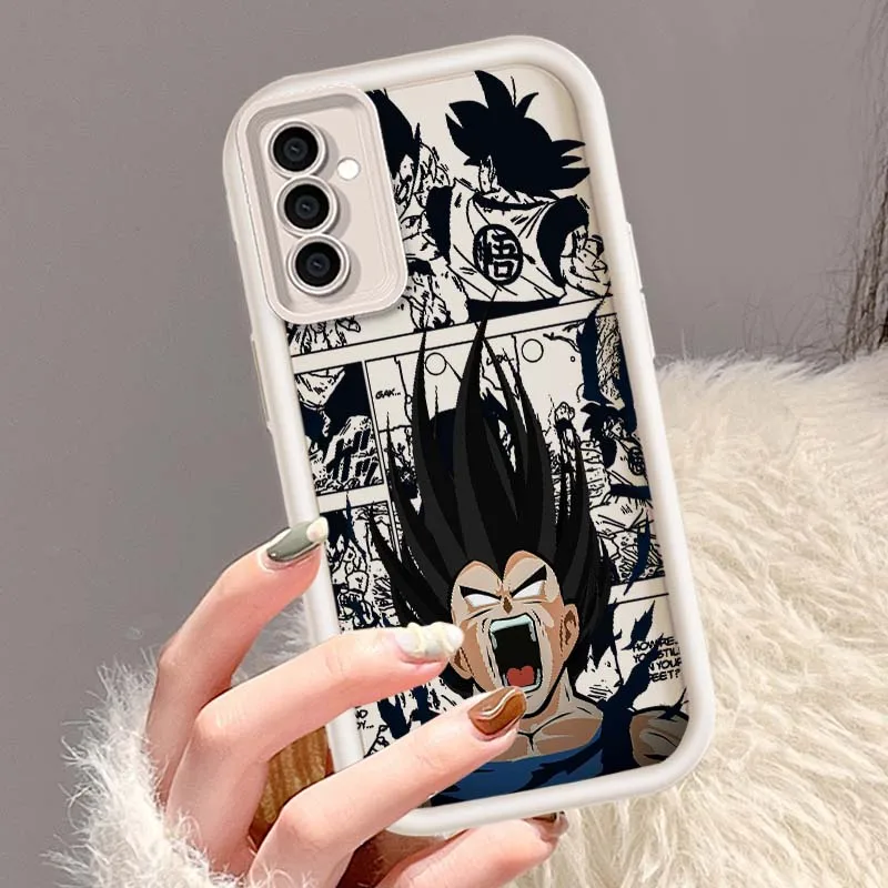 D-Dragon Ball Anime Saiyan Capa Para Samsung A71 A56 A55 A54 A53 A51 A35 A32 A31 A16 A15 A06 Olho Escada Caso de Telefone