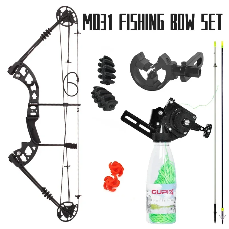 Sanlida Archery Advanced Target Portable Compound Bow Kit with Accessories Smooth Draw Wall ETA 40"
