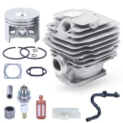 46mm Chainsaw Super AV WB Cylinder Piston Gasket Kit For Stihl 028 Chainsaw 1118 020 1203 w Fuel Line Filter Bar Stripe
