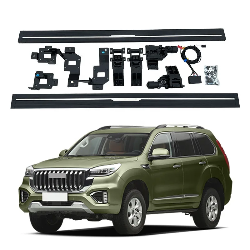 Noble 4X4 aluminum alloy bracket SUV ACCESSORIES Electric side step running board FOR HAVAL H9 2020 2022