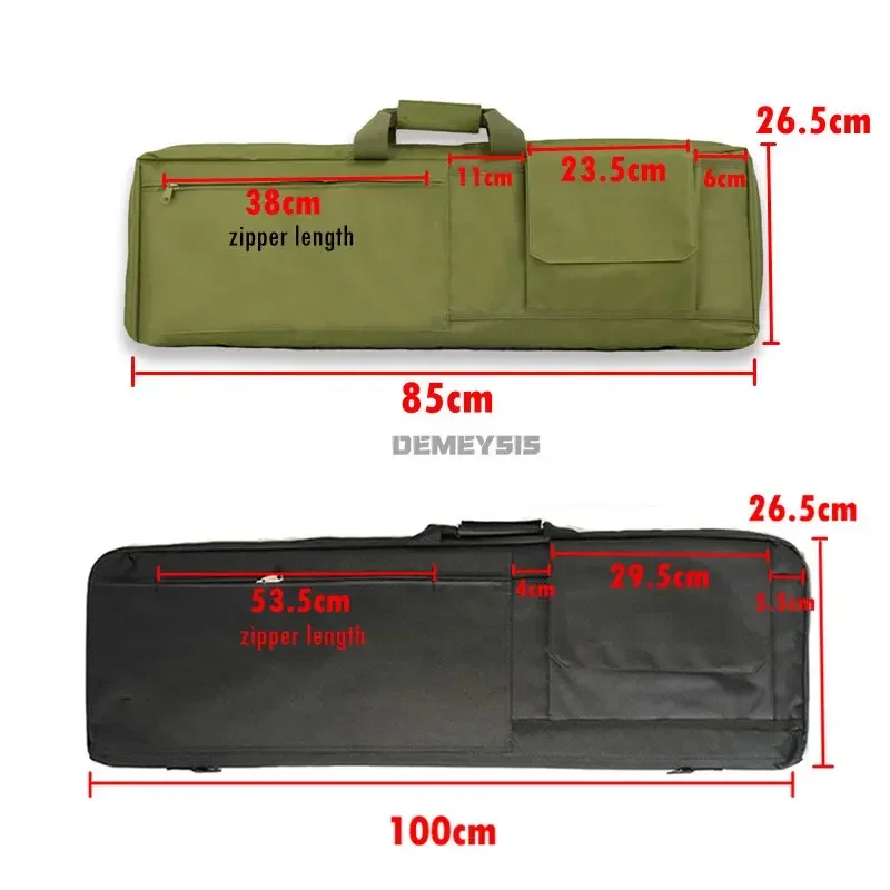 85 CM / 100 CM Tactical Rifle Bags Outdoor Shooting Hunting Sniper Gun Carry Case Padded Gun Protection Shoulder Bag