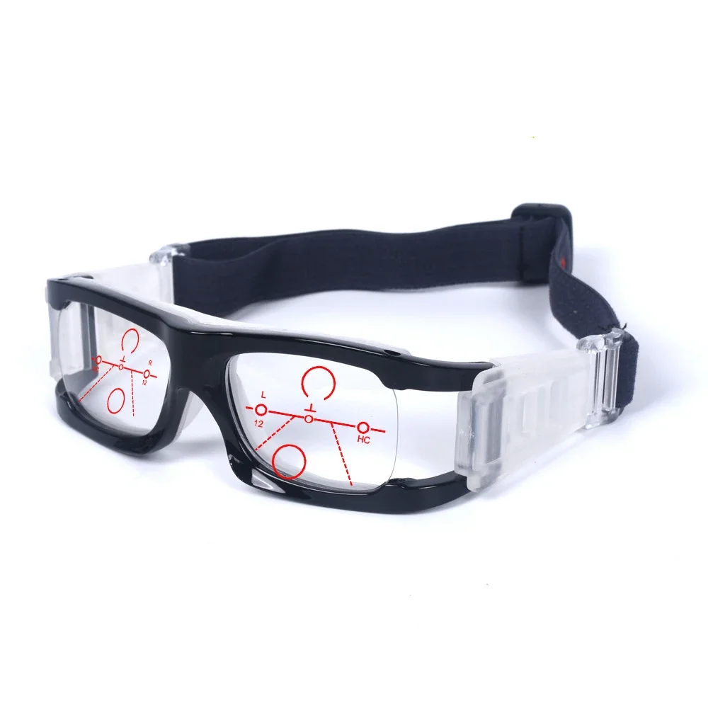 Simple Black Comfortable Anti-Impact Shockproof Sport Progressive Multifocal Reading Glasses Add 75 to Add 400