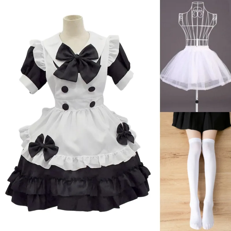 Servante Girl Cosplay fur ses, Lolita Maid Costume, Stage Show Costume, 73 Maid Outfit, Waitress Uniform, Cute fur s, Women Clothes