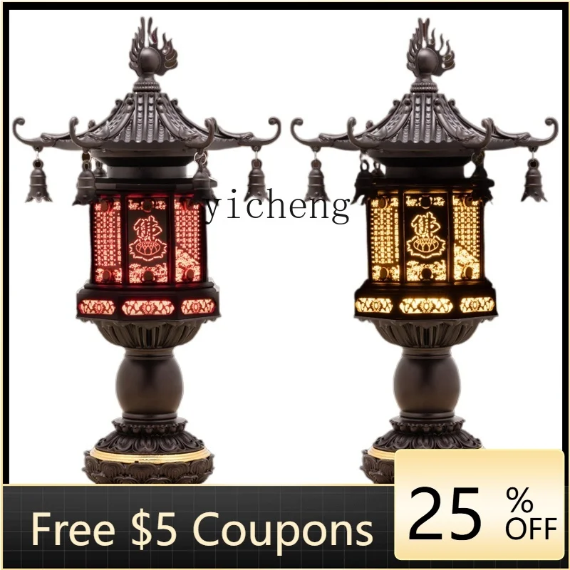 F1   lotus ornament Buddha front antique Guan Gong ornament Xianjia ornament home view 2