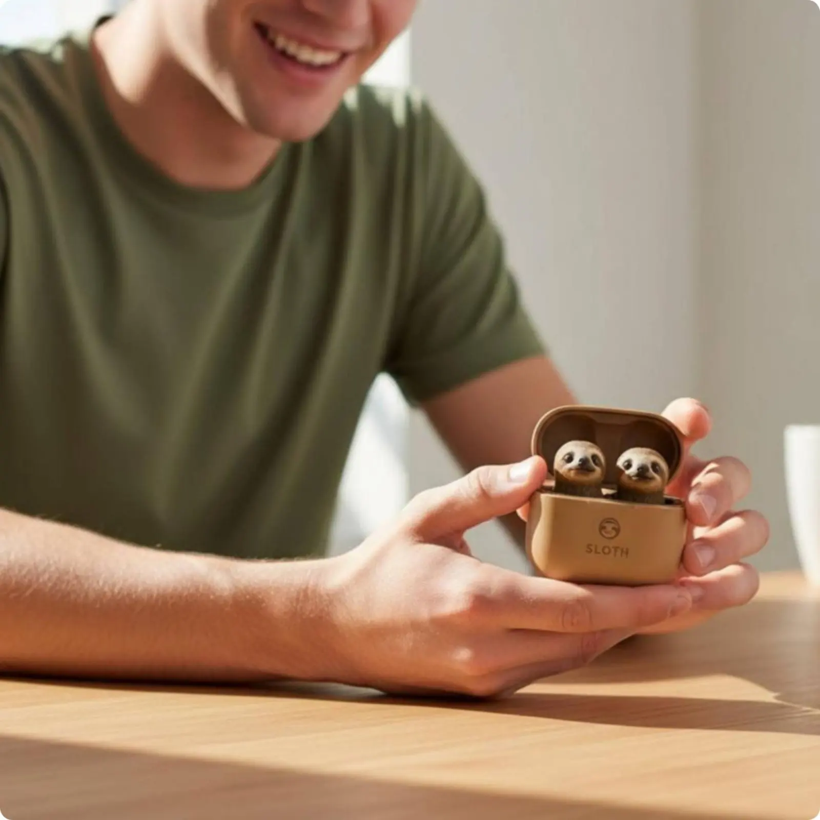 Fones de Ouvido Bluetooth em Formato de Sapo com Estojo de Carregamento Portátil, Fones de Ouvido de Criatura Fofa, Fones de Ouvido de Sapo em Desenho Animado, Ideia de Presente para Adolescentes, Viagens