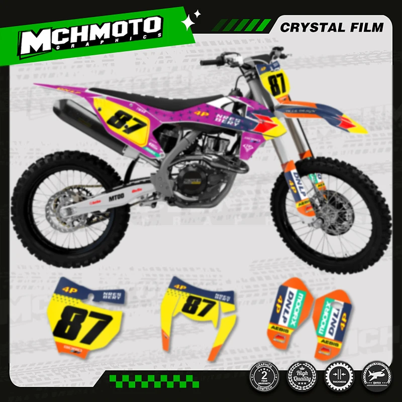 MCHMFG Full Graphics Decal Stickers For KTM SX SXF 2016 2017 2018 EXC EXC-F 2017 2018 2019 125 250 300 350 450 -005