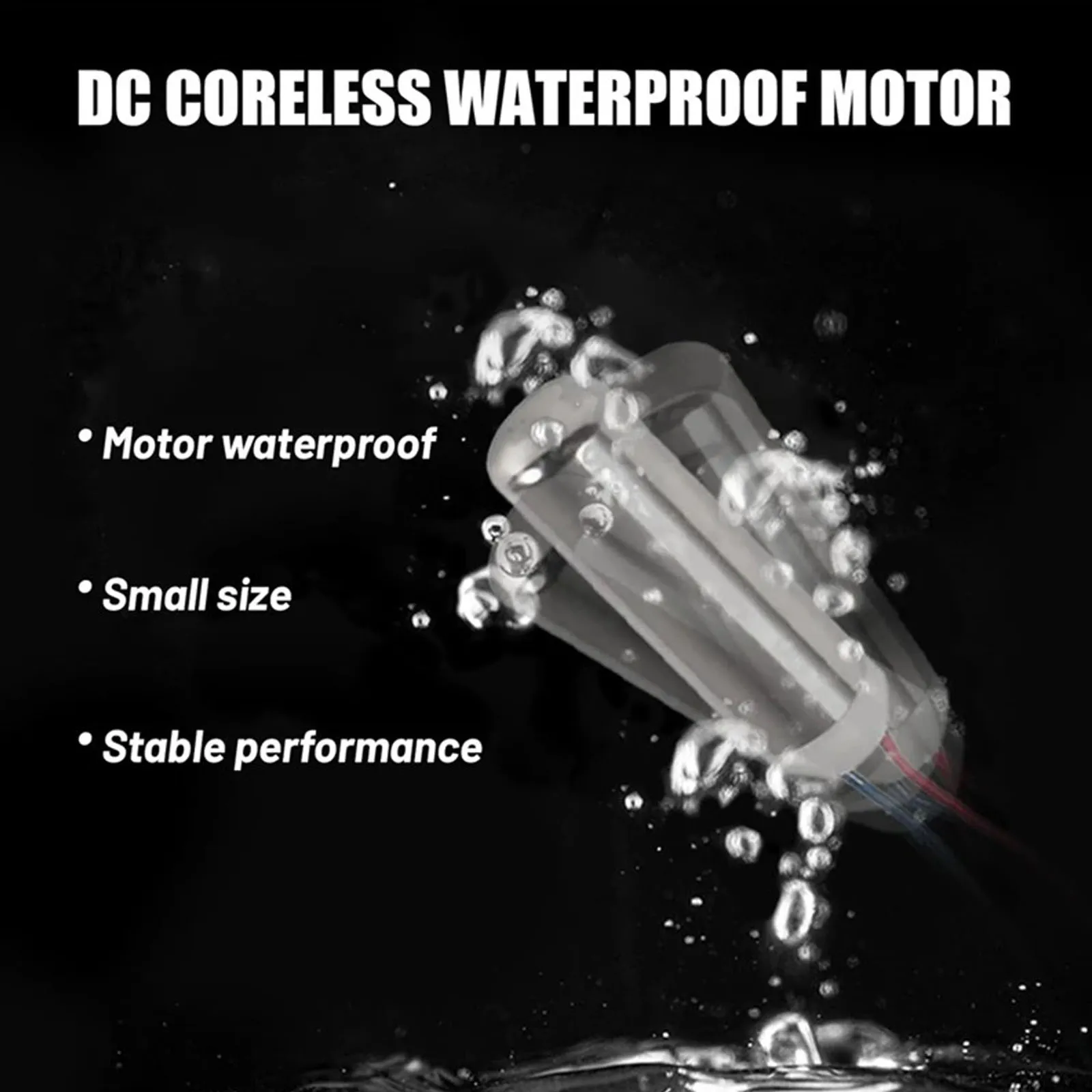 2PCS 7x25mm DC Coreless Vibration Motor Massager Motor for Electric Toothbrush Waterproof 18000rpm