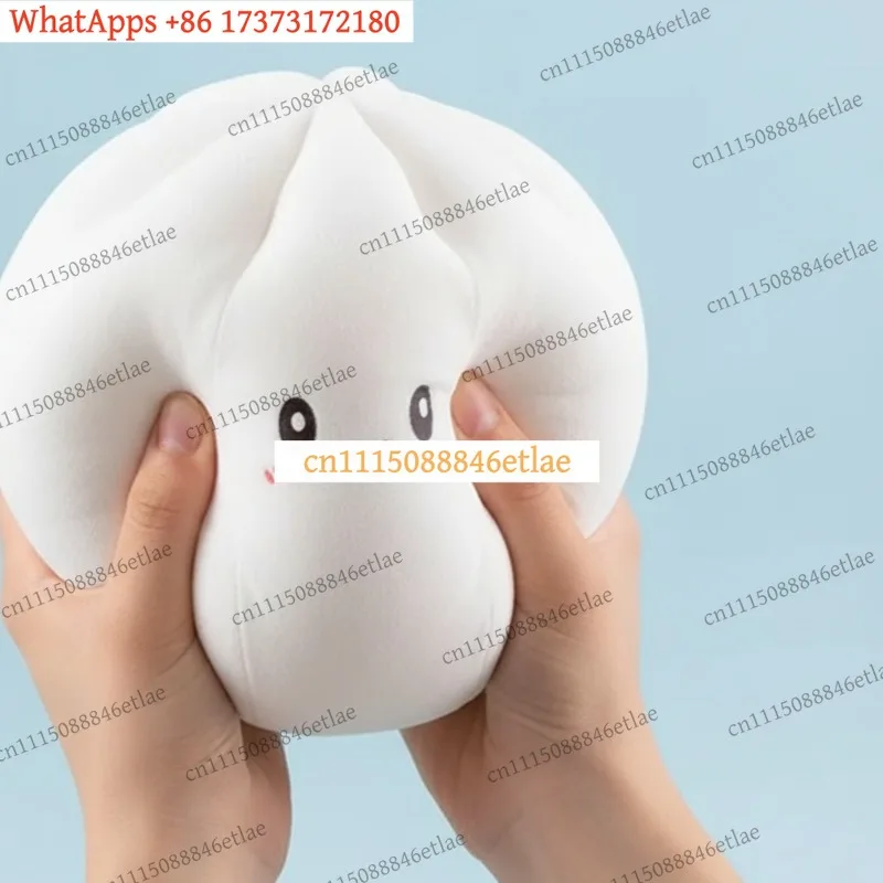 k3 Oversize 25cm Dumpling Squishy Toy With Steamer Basket Cute Sensory Fidget Stress Ball Realistic Play Gift