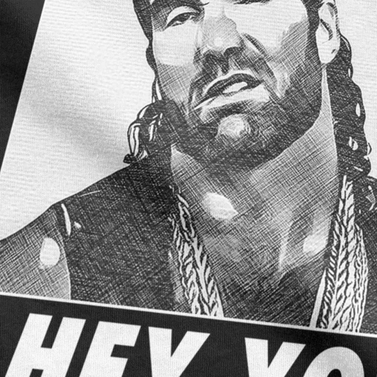 Rip Razor Ramon Hey Yo Men\'s T Shirt Wrestling Legend Humorous Tee Shirt Short Sleeve Round Collar T-Shirt Cotton Clothing