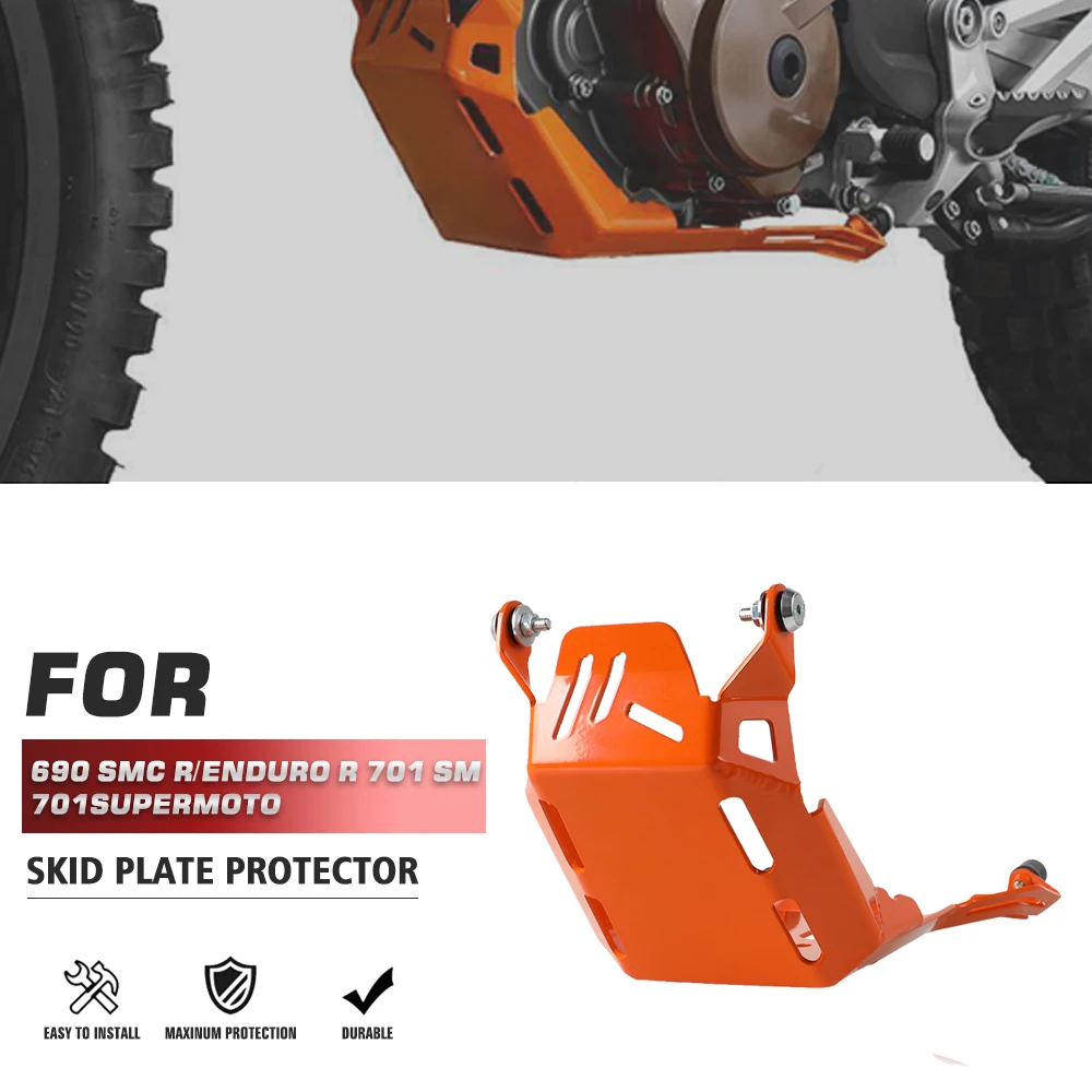 For 690SMC 2008-2023 690 SMC R 690 SMC Enduro R Bash Skid Plate Engine Guard Lower Chassis Cover Aluminum Motorcycle Accessories