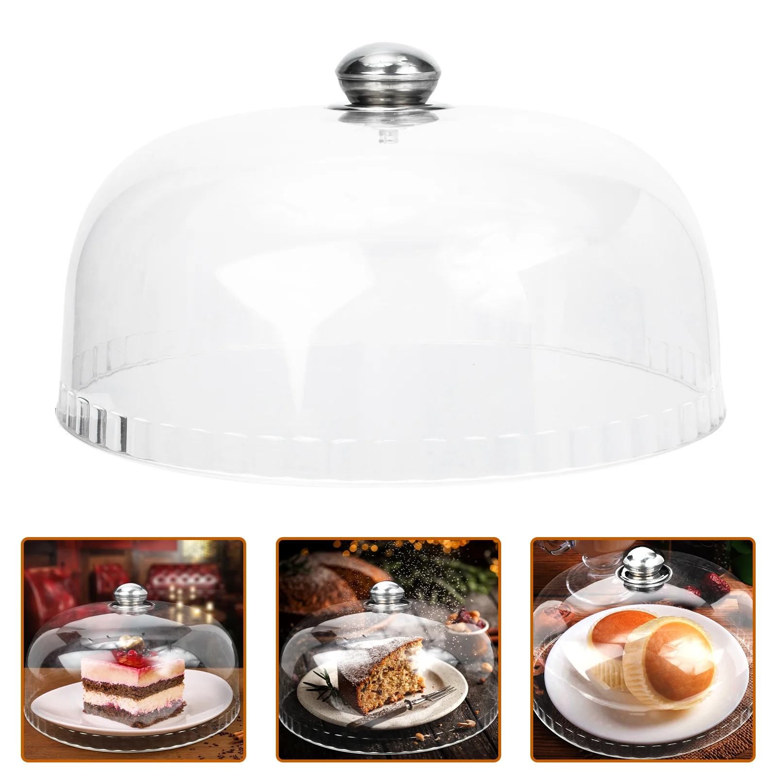 

Cover Cake Food Dome Display Acrylic Dessert Lid Plastic Stand Covers Cloche Picnic Dish Serving Tent Tray Microwave Cheese