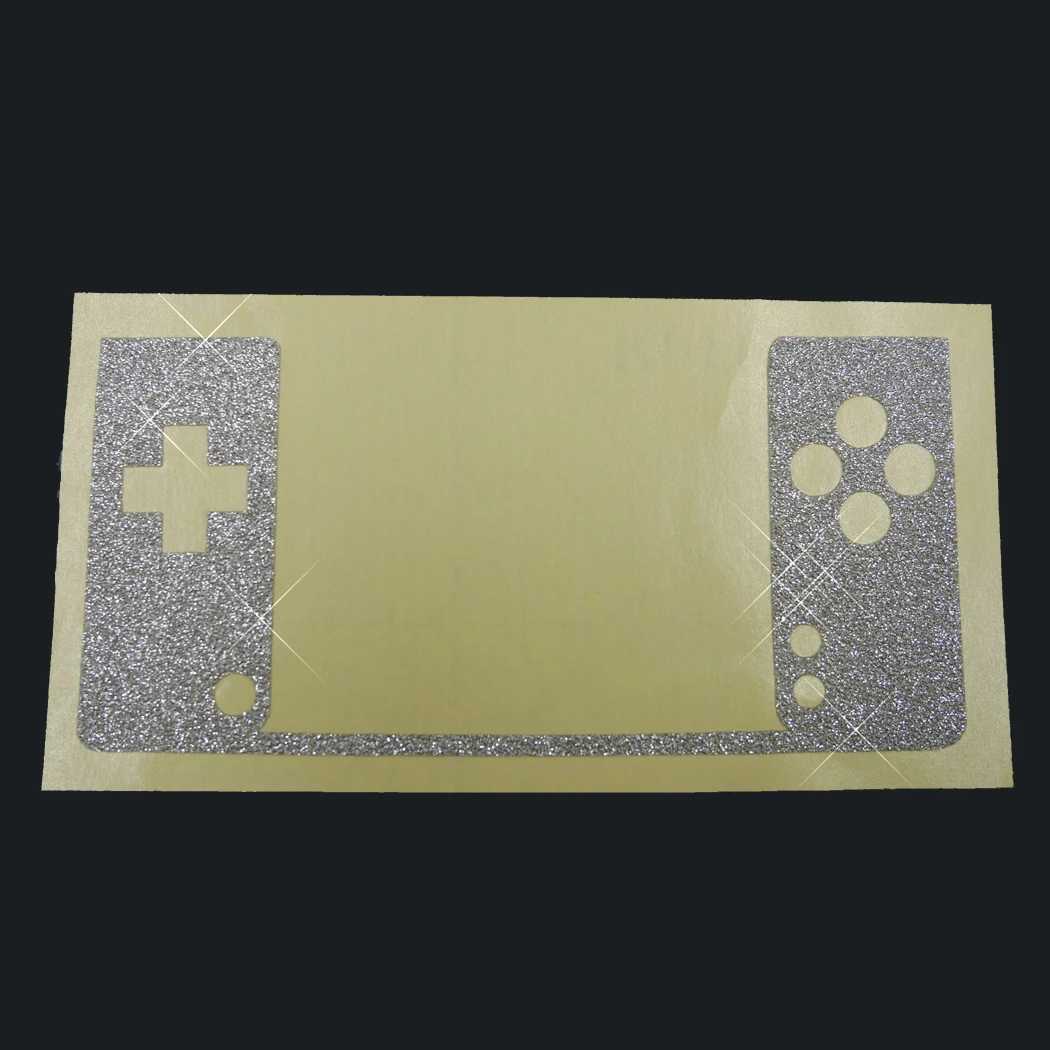 Vinil Skin adesivo protetor para Nintendo DSi, brilhando prata Bling, Glitter Skins