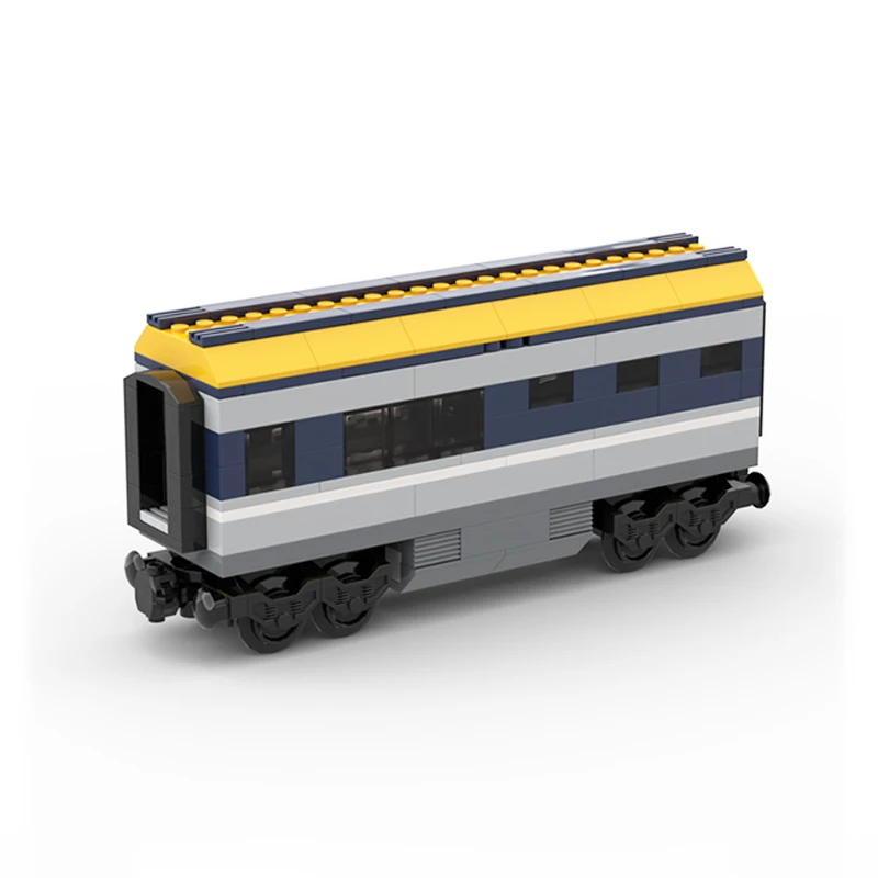 Zestawy Klocków Konstrukcyjnych MOC Pojazdy Kolejne Miejskie Kabinowe i Bufetowe, Model do Składania, Zabawki, Prezenty Świąteczne