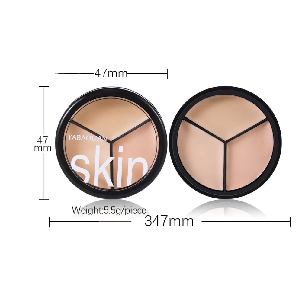 3色コンシーラー、フルカバーカラー、コンシーラー、クマや小じわに効くウォータープルーフ