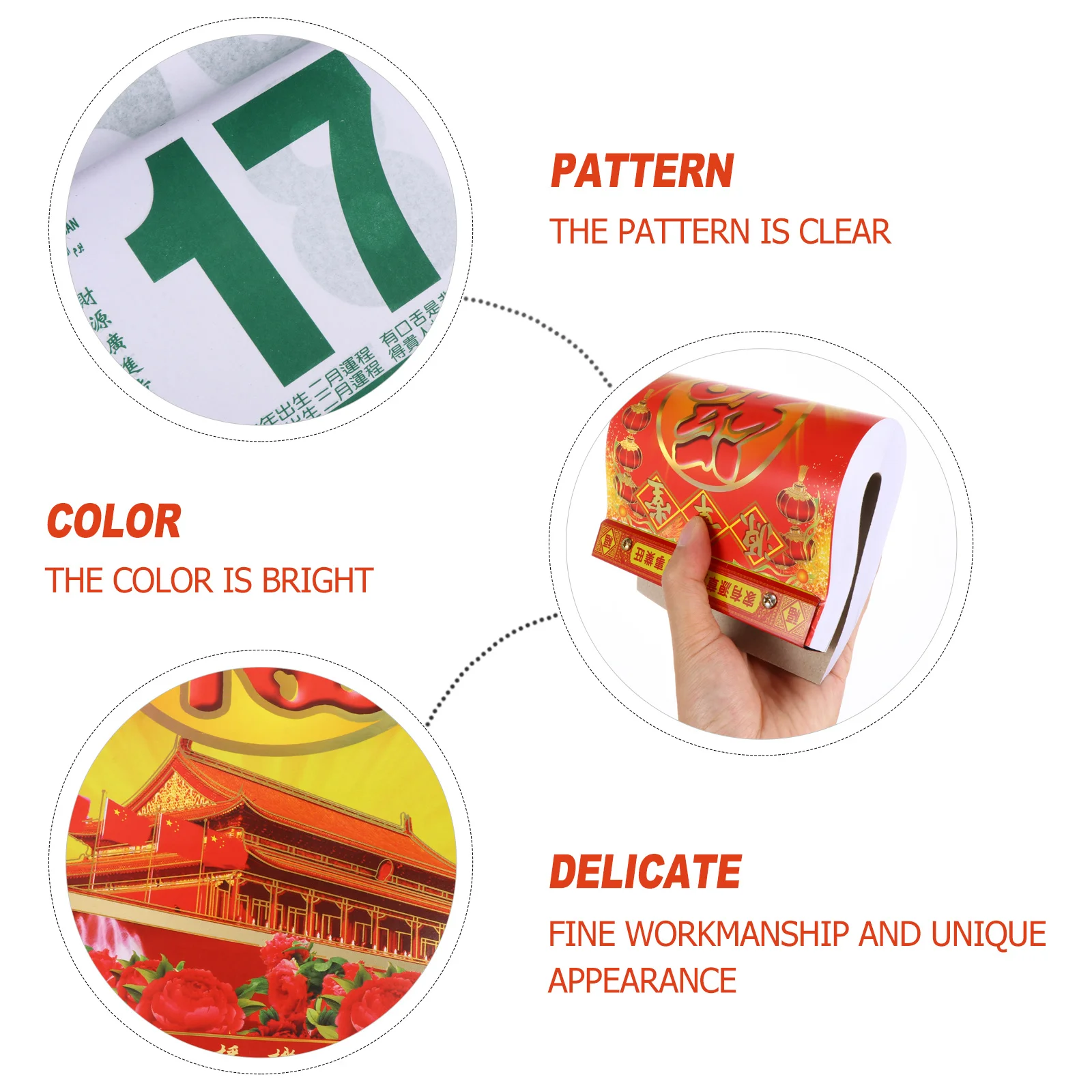 

1Pcs Chinese 2022 Calendar Year of The Tiger Traditional Daily Wall Hanging Paper Calendar with Solar Terms 2022 Calendars