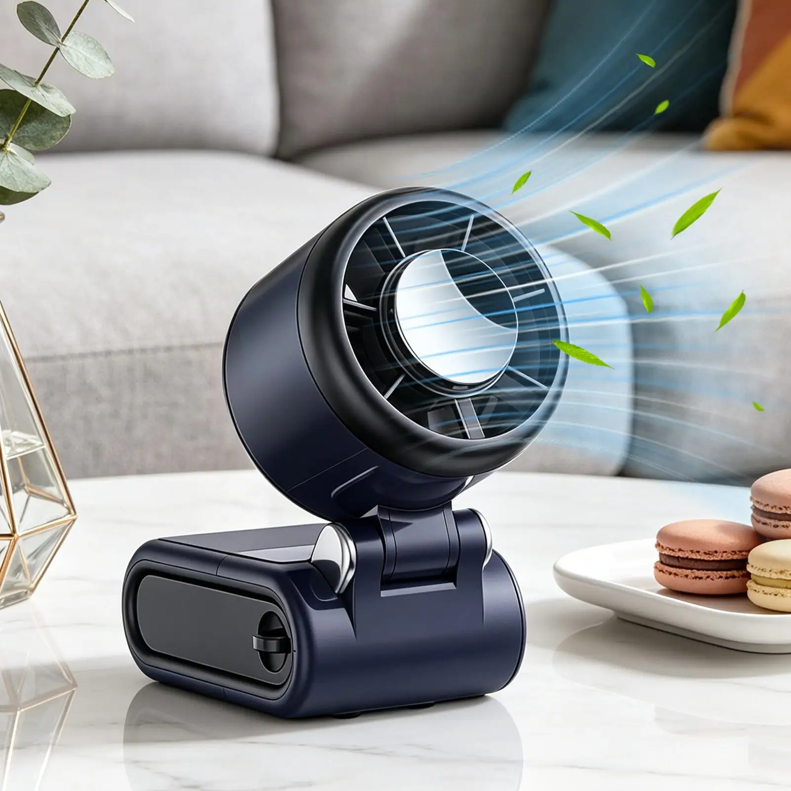 ハンドヘルドファン-5-スピード-ロングバッテリー-折りたたみ式冷却-熱い天候用電動ミニファン-屋外旅行-キャンプ-釣り-ハイキング-ビーチ用