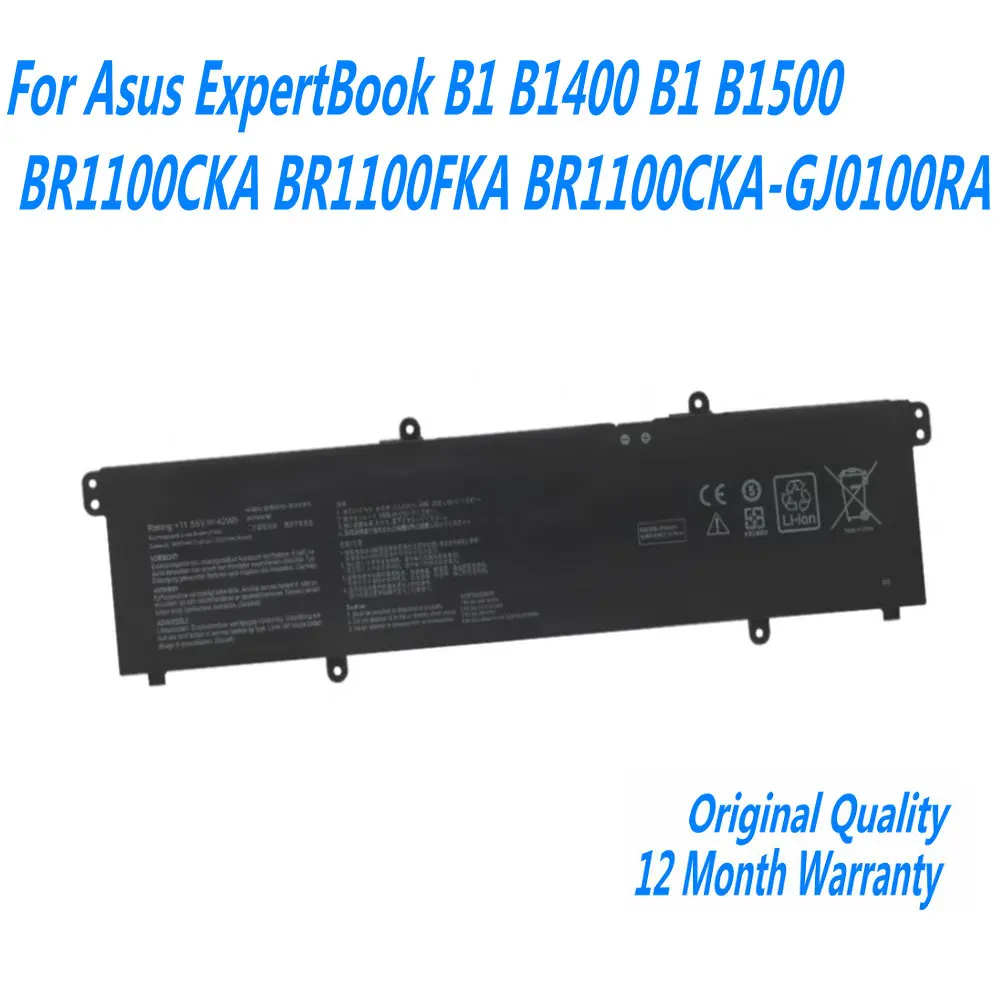 

NEW B31N1915 C31N1915 Laptop Battery For Asus ExpertBook B1 B1400 B1 B1500 BR1100CKA BR1100FKA BR1100CKA-GJ0100RA 11.55V 42WH