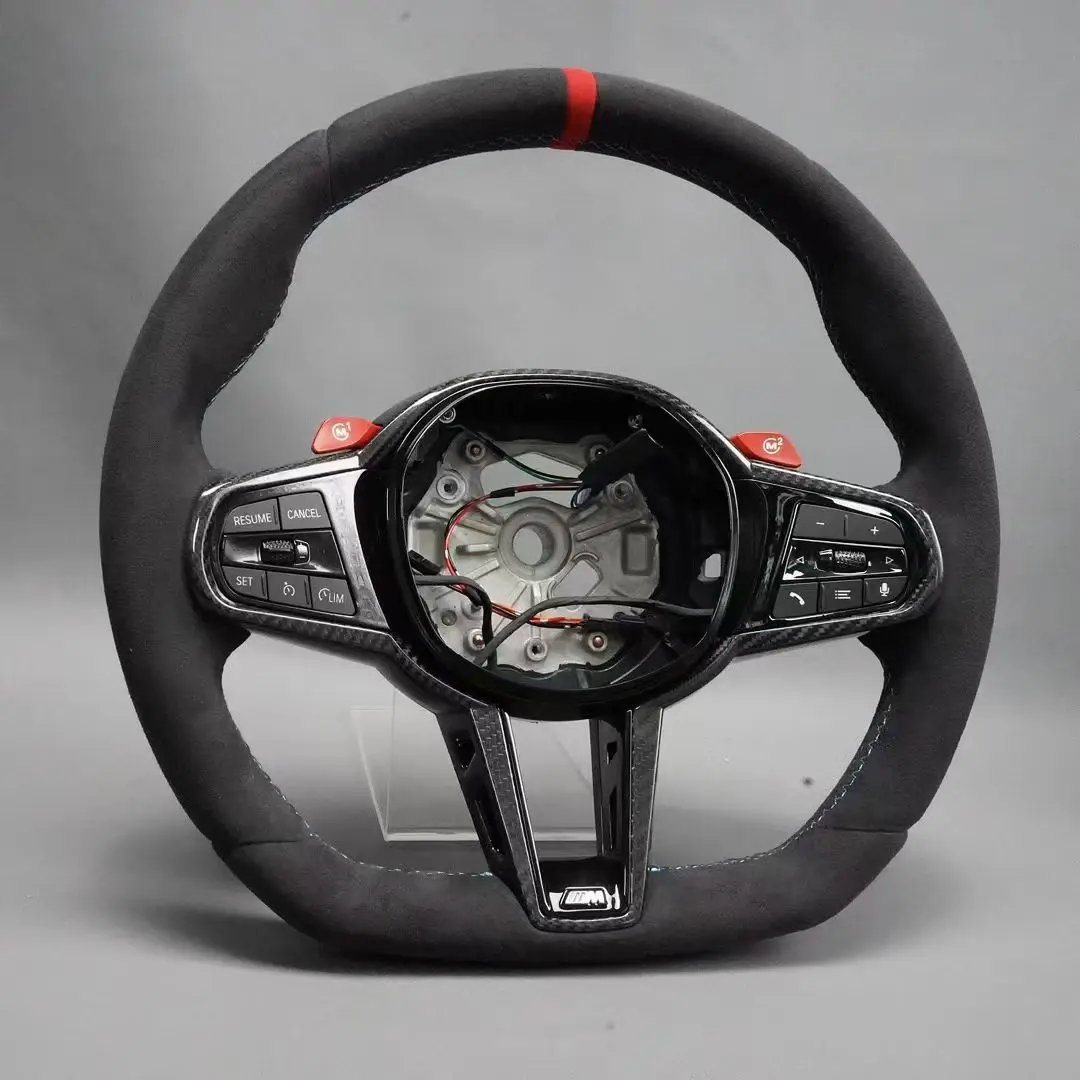 ل CS G سلسلة F30 G20 G22 G23 G26 G80 G81 G30 G32 G34 G36 M3 M4 M5 M الرياضة ألياف الكربون عجلة القيادة 2020 2021 2022 2023 #5