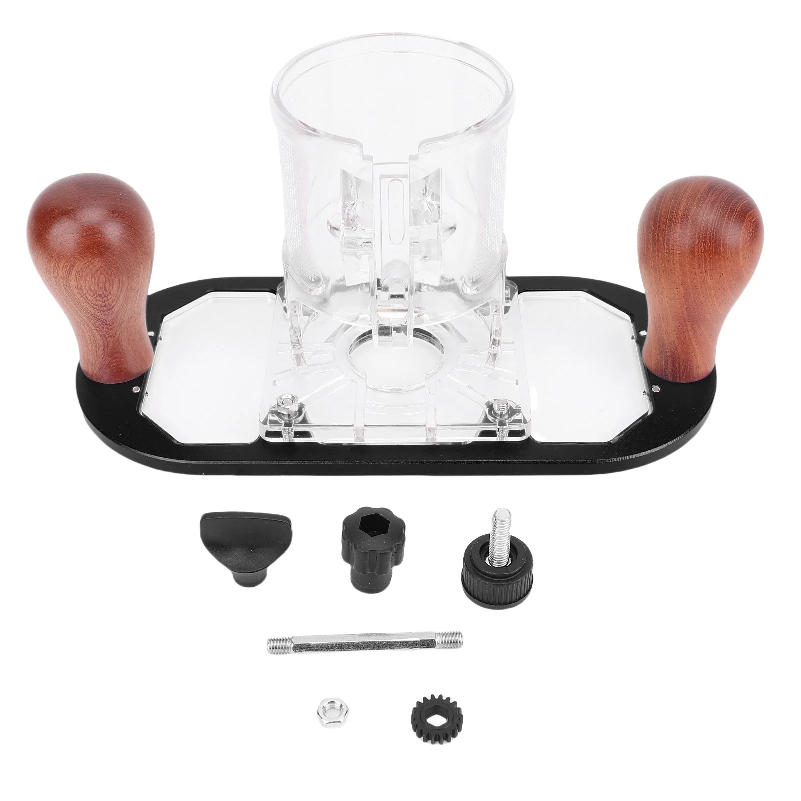 

Router Base for 65mm Trimming Machine Engraving Milling Accessories with Transparent Cover Black Trimming Machine Accessories