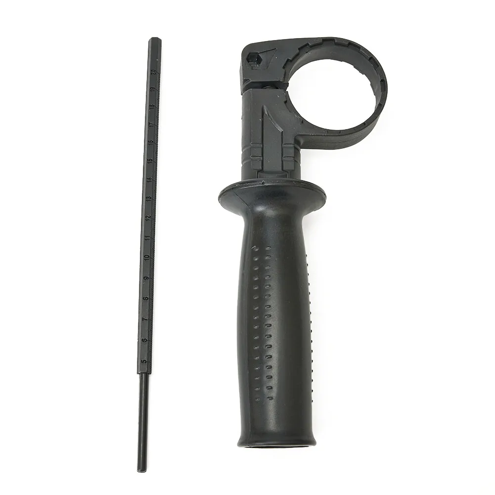 Improved Grip and Control with Black Handle for Electric Drill Grinding Machine Hammer Drill Side Handle Solution