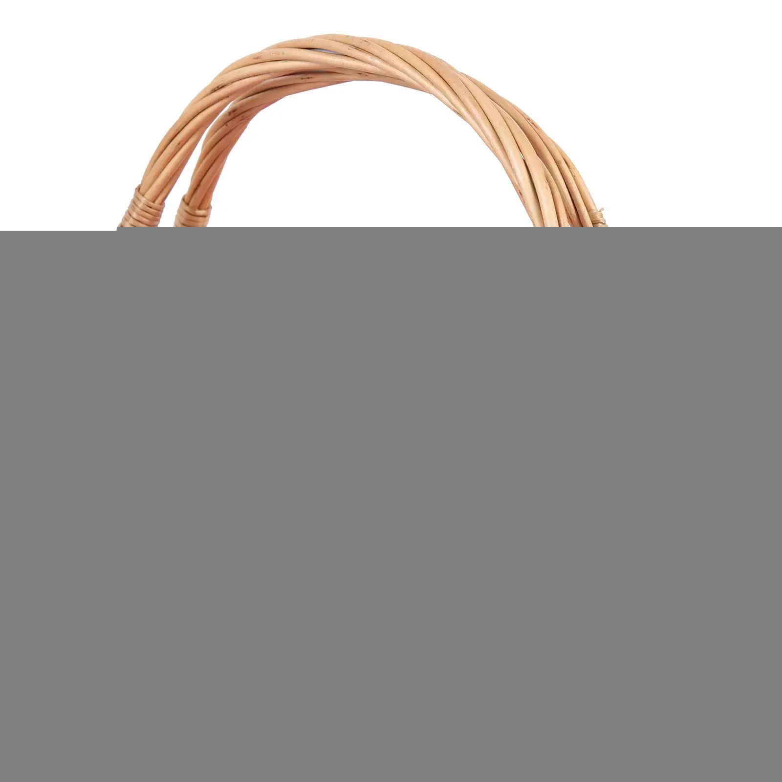 

Rattan Shopping Basket Multipurpose Woven Outdoor Picnic Wicker Storage Gift Baskets Empty