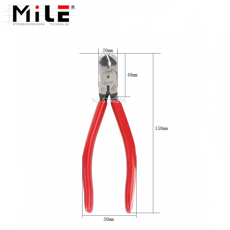 Right Angle Nozzle Pliers Electronic Precision Top Cutting Pliers 90 Degree Flat Scissors 6-Inch Plastic Model Diagonal Pliers