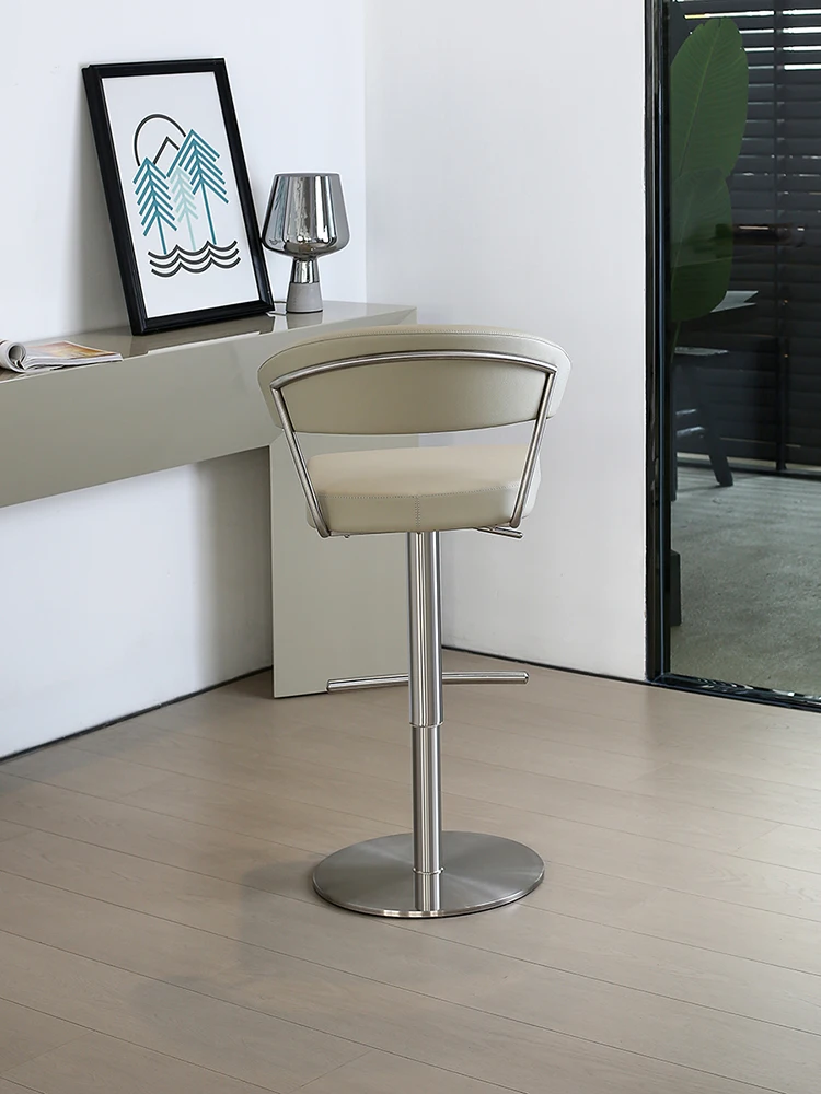 Bar chair lifting household high stool designer modern simple turning tables island back bar chair.