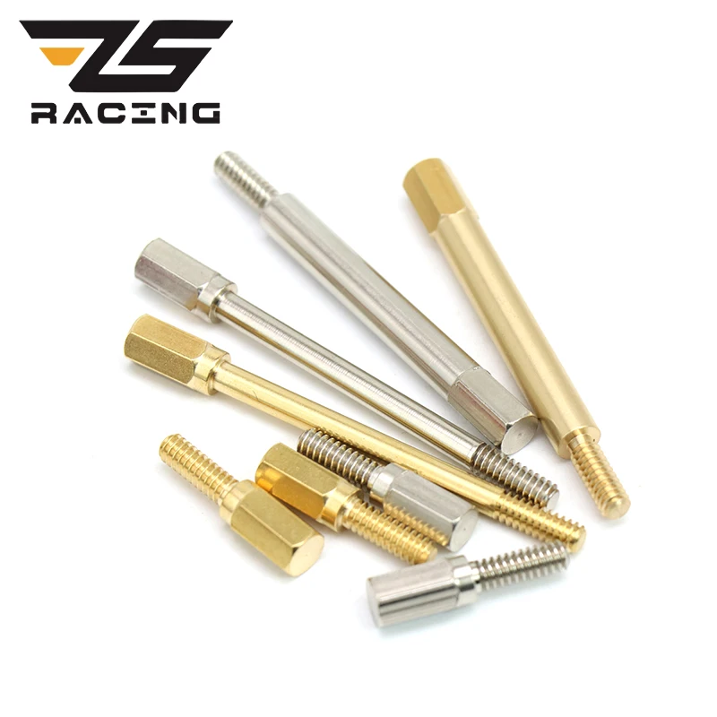 Parafusos Estendidos para Carburador de Motocicleta ZS Racing, Parafusos da Câmara de Flutuação para Carburadores S&S Super E/G em Aço Inoxidável e Latão