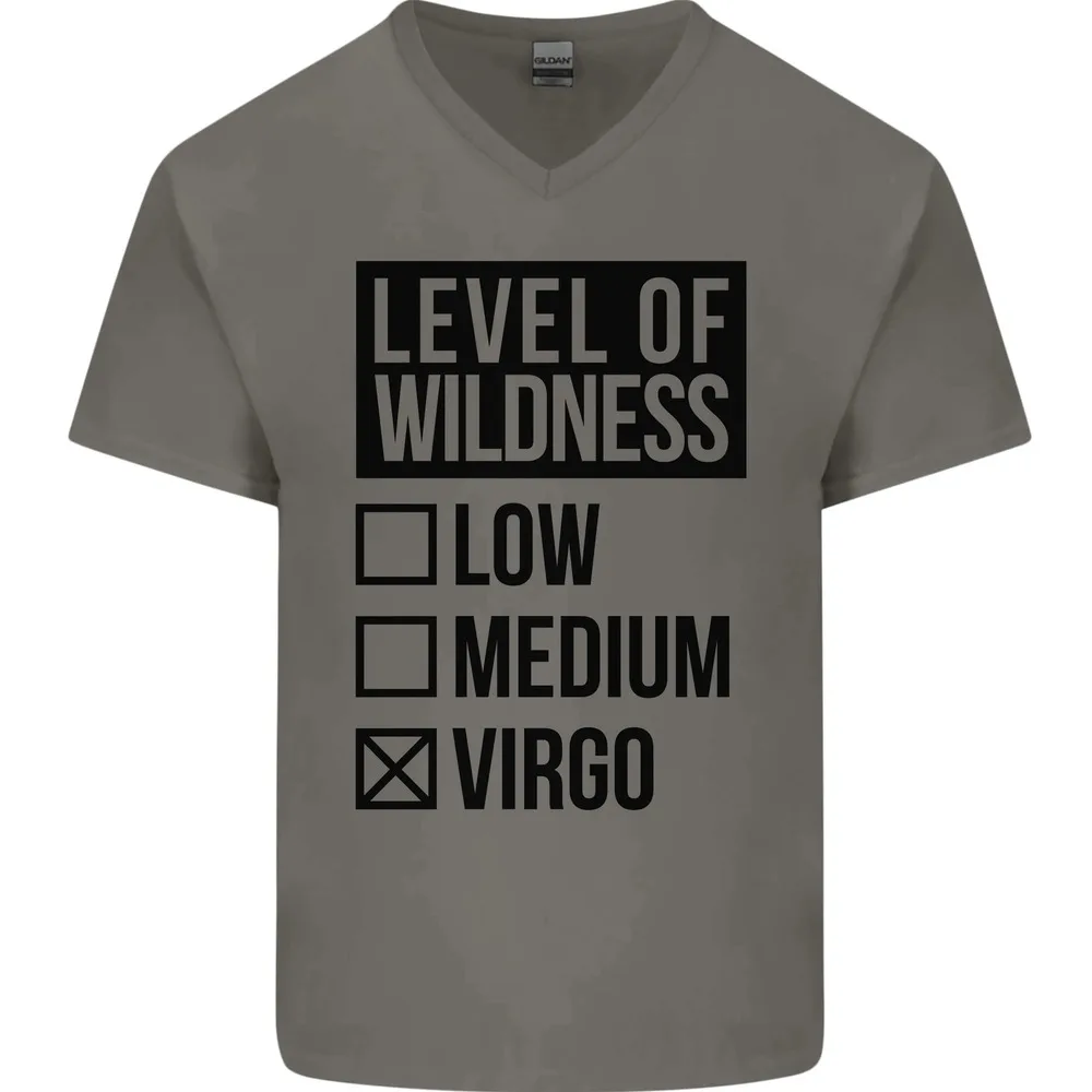 

Levels of Wildness Virgo Mens Women Summer Tees Cotton T-Shirt Anime Graphic