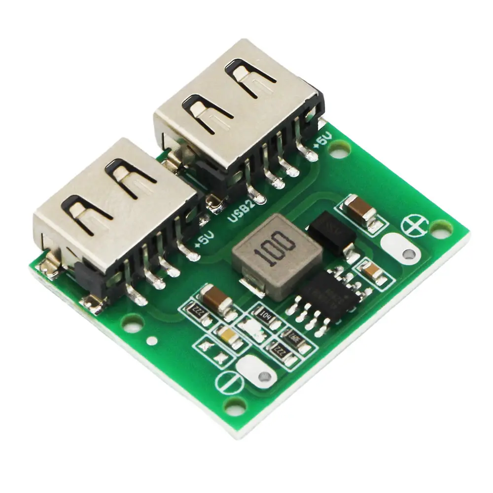 3pcs 9V 12V 24V to 5V 3A DC-DC Step Down Charger Power Module Dual USB Output Buck Voltage Board Car Charging Regulator 6-26V