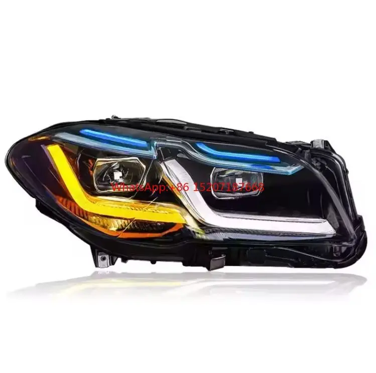 BMW5 Series F10 F18 Headlight 2011-2017 Custom Auto Car Light Modified car LED Headlights DRL with Double Lens 12V Assembly