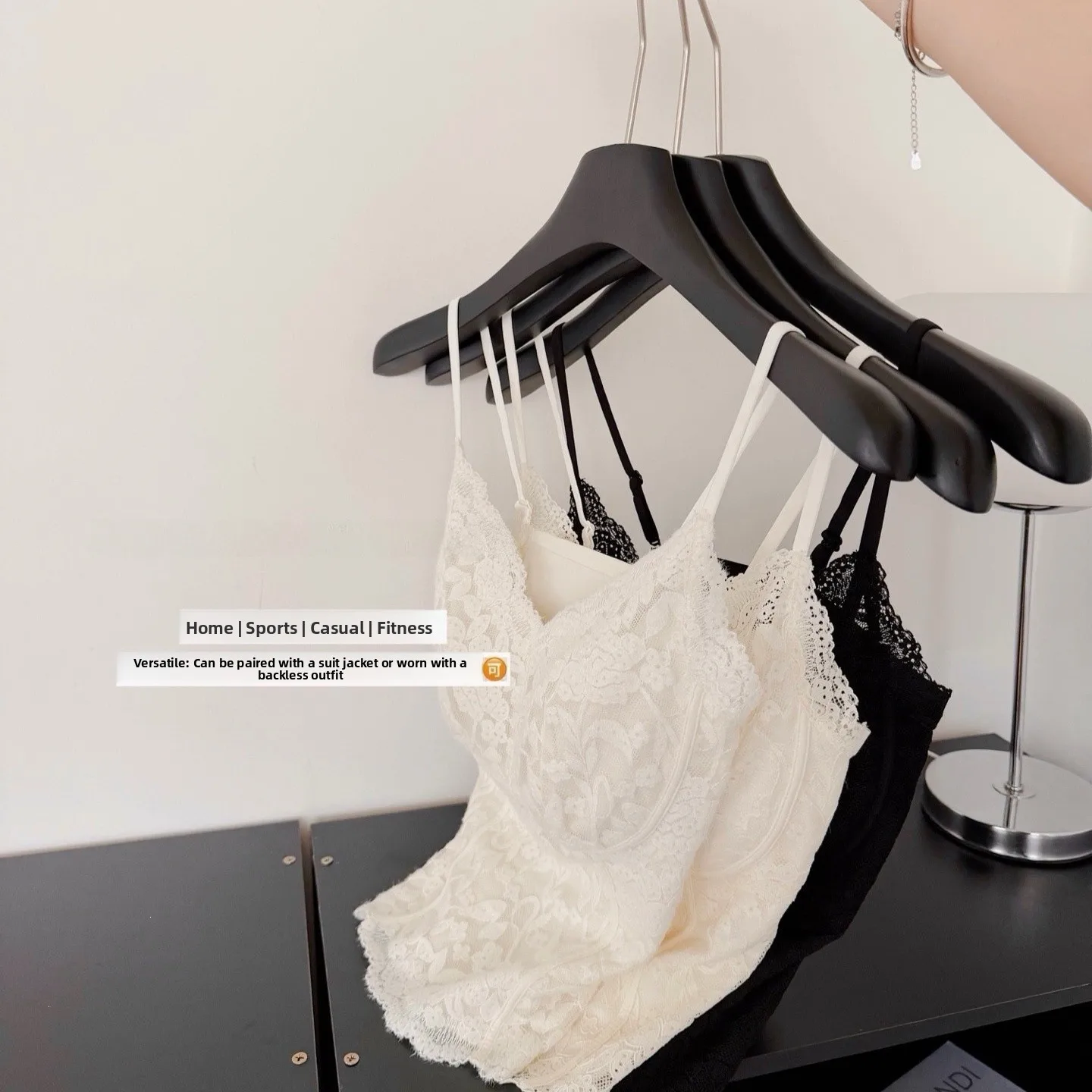 KUCLUT Lace Slim Fit Women's Camisole Strap Top Inner Wear Nylon Fabric Breathable Ice  Style Sweet Fresh Girl's Shirt