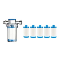 Conjunto de purificador de agua para el hogar, Set de 2 piezas para lavadora de sedimentos de óxido, calentador de agua para ducha, filtro de agua para grifo frontal